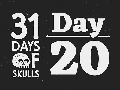 Day 20 - 31 Days of Skulls 31daysofskulls halloween skull