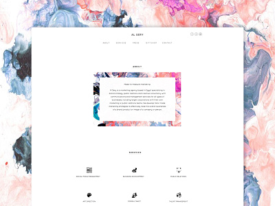 AL SERY WEB magazine marble minimal raff hbb ui ux web white