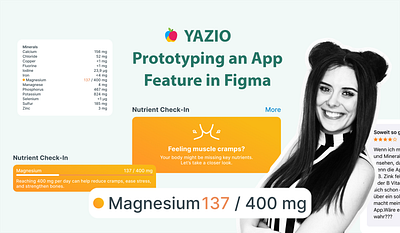 YAZIO Prototyping an App Feature in Figma feature creation figma prototype mobile app yazio yazio design system yazio feature yazio prototype yazio styles