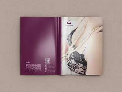 Lingerie Portrait Brochure 18 Pages bikini bra collections lady lingerie magazine model night dress panties portrait brochure sexy women