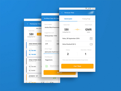 Train Ticketing App android app design flat ios ticket ticketing train ui ux