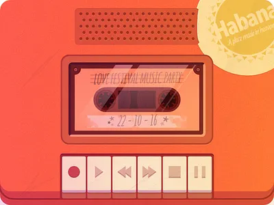 CD Cover cassette cd cover gift orange party tape wedding