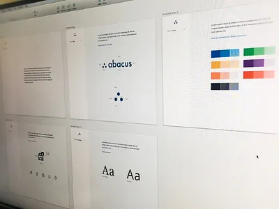Abacus Guidelines brand colors guide guidelines logo palette style typography