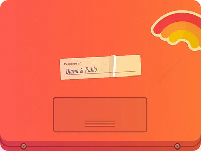 CD Back back cassette cd gift orange party tape wedding