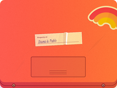 CD Back back cassette cd gift orange party tape wedding