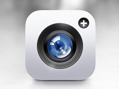 iPhone Camera Plus Icon 3d apple camera flat ios ios camera ios icon iphone iphone camera iphone icon lens