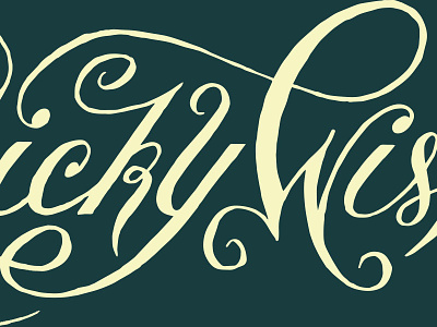 Wonky Oranamental Script flourishes handlettering lettering ligature ornament script tricky typography wonky