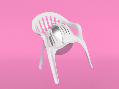 monobloc meltdown 3d chair monobloc plastic