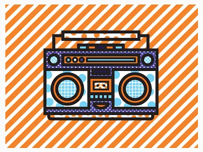 Happy Bass o_____o color design editorial illustration music pattern spot stereo vector
