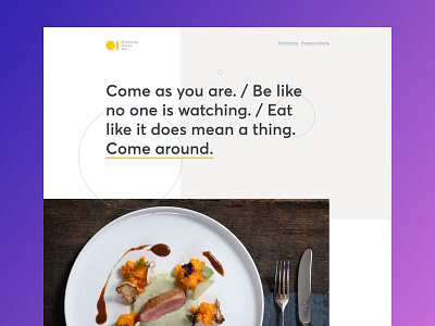 Restaurant Website branding geometric restaurant user interface website