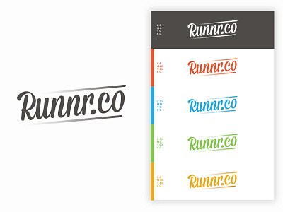 Color Specs branding color design logo script specs type