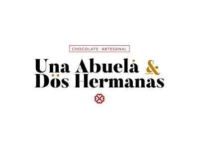 Una abuela y dos hermanas branding chocolate chocolate logo logo type