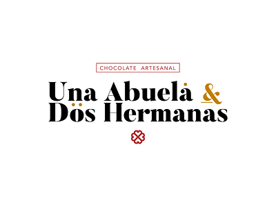 Una abuela y dos hermanas branding chocolate chocolate logo logo type