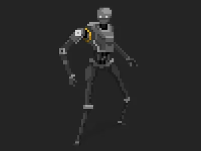 K-2SO Pixel Art game art illustration pixel art pixels rogue one star wars