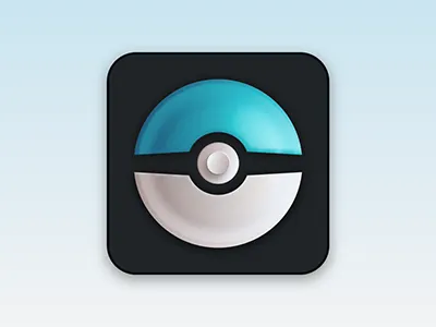 Pokeball: Ice design go ice icon illustrator ios iphone matte pokeball pokemon