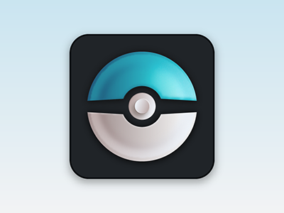 Pokeball: Ice design go ice icon illustrator ios iphone matte pokeball pokemon