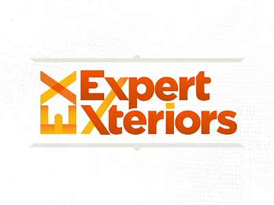 EX brand branding geometry gradient house identity transparent x