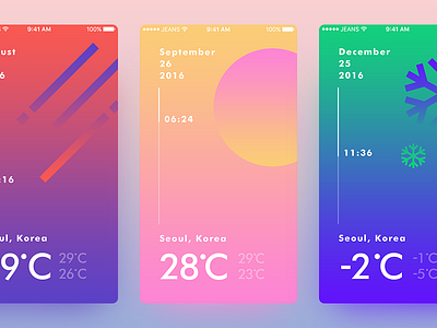 Weather UI Concept concept ui weather