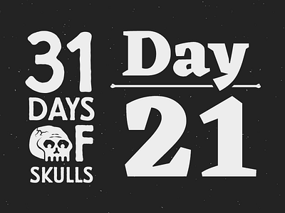 Day 21 - 31 Days of Skulls 31daysofskulls halloween skull