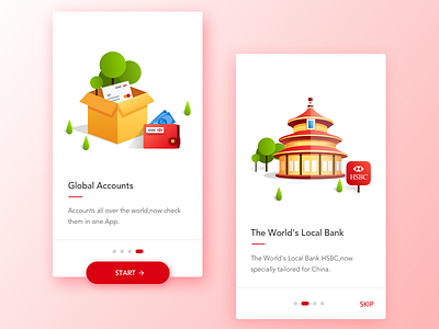 Onboarding HSBC app guide onboarding ui