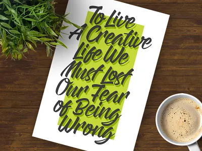 CMIIW brushscript coffee font handletter handstyle posters