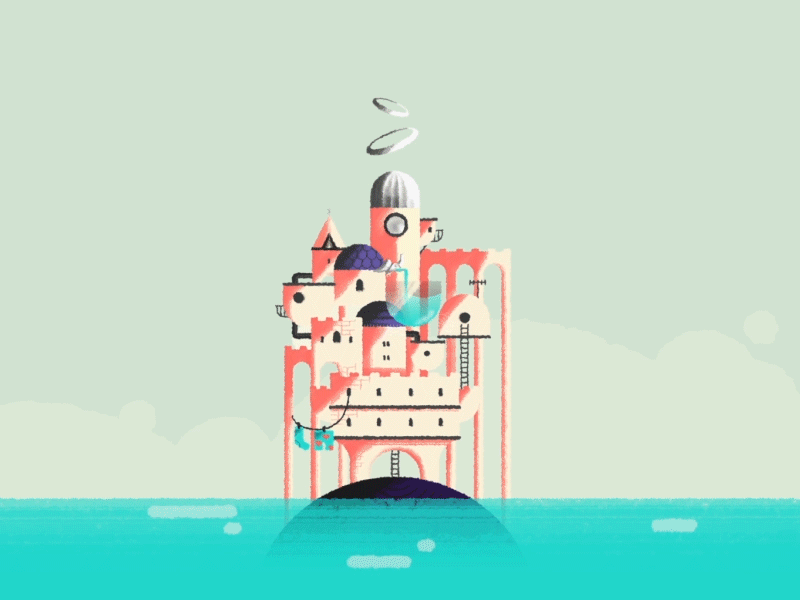 Enigmarium Castle animation castle enigmarium game gif landscape loop