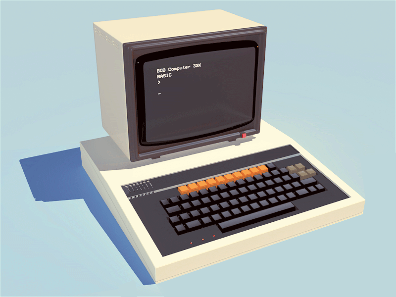 Hello Dribbble 1980s acorn bbc computer micro retro