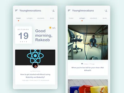 Life at YI app android app company app internal