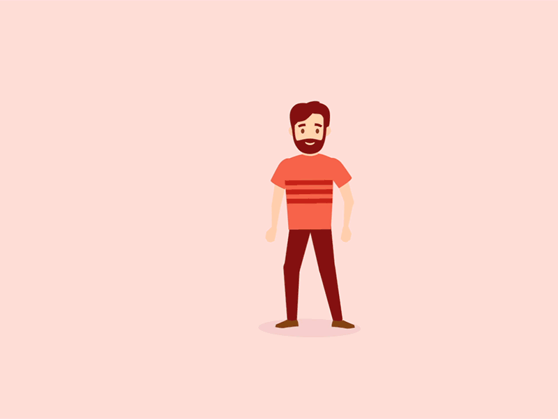 Home Control ae animation character control duik gif home kitchen living red room