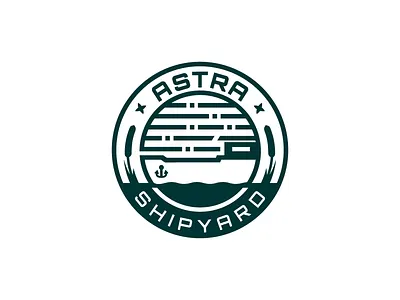 Astra Shipyard emblem astra emblem river ship shipyard star