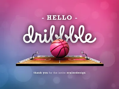 Hello Dribbble debut first hello