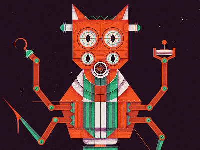 The Monster Project character creature ears eyes face hook illustration monster robot texture the monster project vector