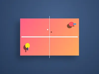 Tennis Table circle color dailyui fubiz gradient muzli ping pong table tennis