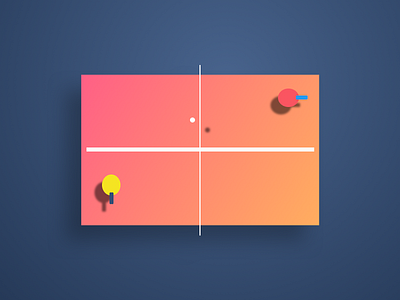 Tennis Table circle color dailyui fubiz gradient muzli ping pong table tennis