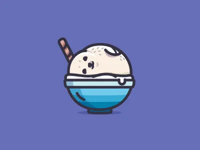 Seal animal icecream illustration nature seal