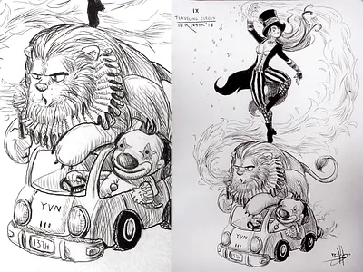 Traveling Circus circus inktober2016 intober