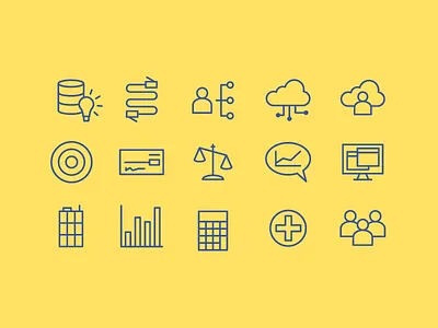 IT Icons 2.0 computer data developer engineer icons illustration information logo network technology