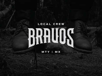 Bravos badge logo design logosystem symbol typography