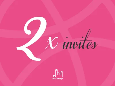 2x invites dribbble invitation invite invites prospects rock design