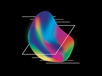 Experiment Ø1 80s experiment lines psychedelic rainbow