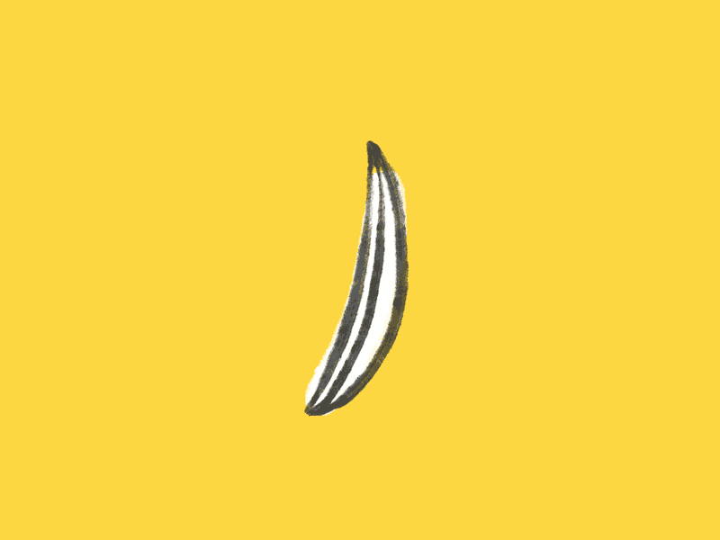 Banana infinita animation banana brush cel animation gif illustration minimal motion motion graphics