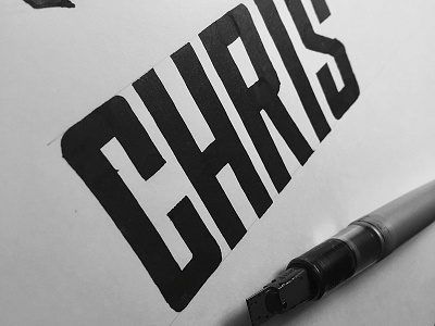 Some practice lettering parallel pen pilot