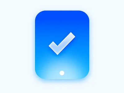 Ipad Icon check gradient icon ipad ok