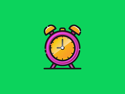 Alarm Clock Icon alarm clock icon illustration line linear time vectober vector