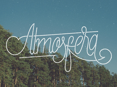 Atmosfera atmosfera lettering monoline type typography vietnam yiruma