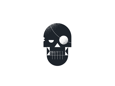 And let's conclude the series with a skull geometric halloween illustration pirate scary skeleton skull vector