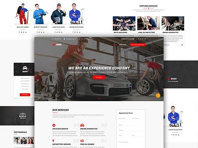 Bizlinks Car Servicing car servicing corporate creative material design multipurpose portfolio professional responsive uiux wordpress wp theme