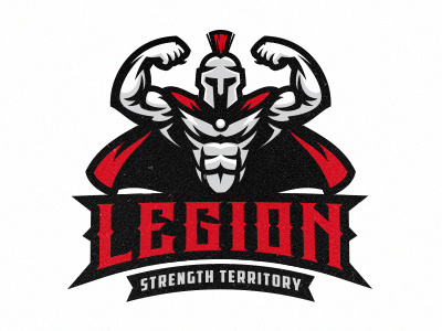 Legion Gym biceps bodybuilding esport fitness gladiator gym legion logo muscle spartan sport trayan