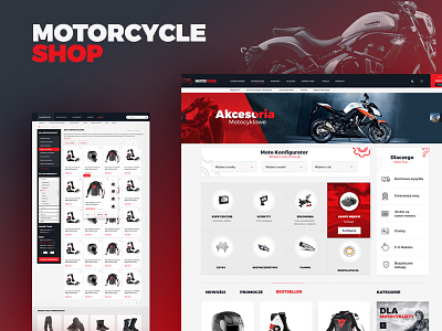 Motorcycle shop ecommerce shop themeforest