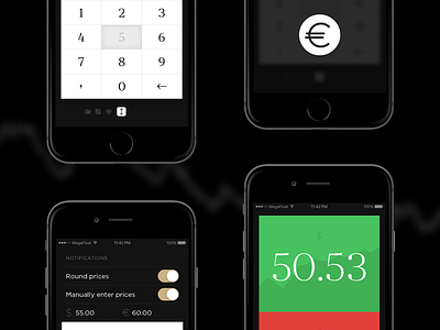 Savings App on Behance app calculator currency dollar euro ios iphone money ruble savings